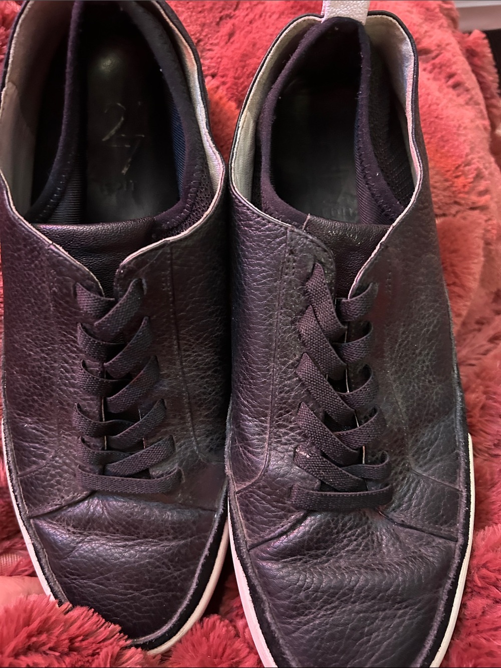 27 EDIT Men's Dark Brown Leather Sneakers